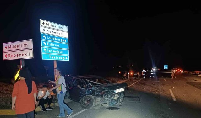 Tekirdağ’da kavşakta kaza: 1 çocuk yaralı