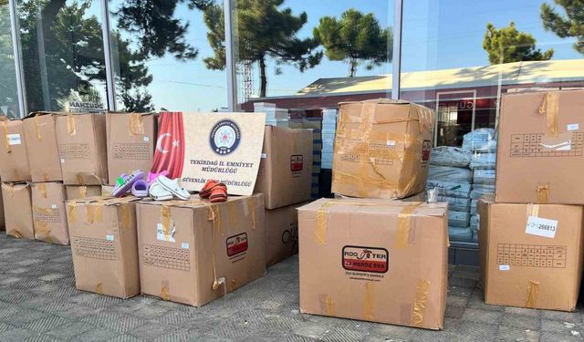 Tekirdağ’da taklit terlik operasyonu