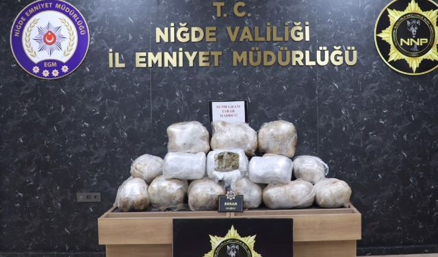 Tırın kasasında 86 kilo 950 gram esrar ele geçirildi