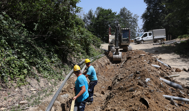 Dibektaş Mahallesi 4 bin metrelik yeni altyapı hattına Büyükşehir ile kavuştu