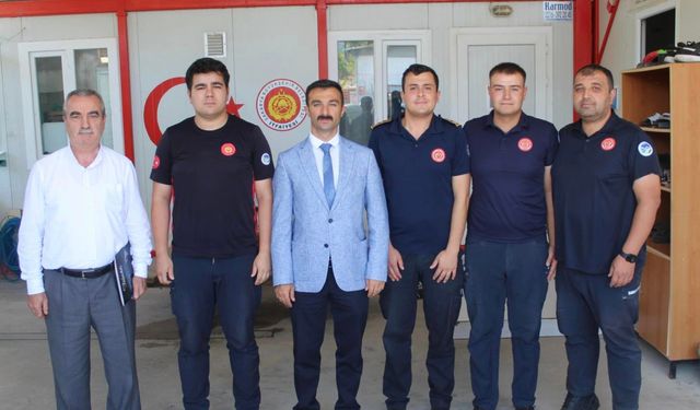 Taraklı Kaymakamı Burak Serttaş'tan İtfaiye Amirliğine Ziyaret