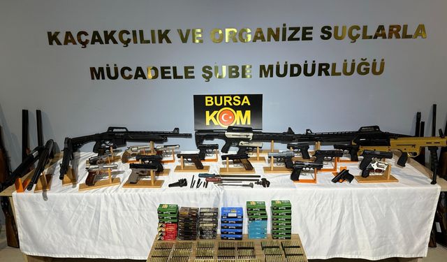 Bursa'da tefecilik ve silah ticareti iddiasıyla 34 şüpheli yakalandı