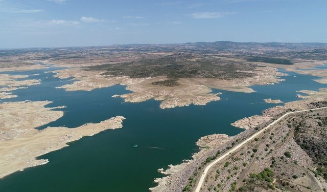 Edirne'ye içme suyu sağlayan barajın doluluk oranı yüzde 17 seviyesine düştü