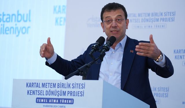 Kentsel dönüşüme giren Kartal Metem Birlik Sitesi'nin temel atma töreni yapıldı