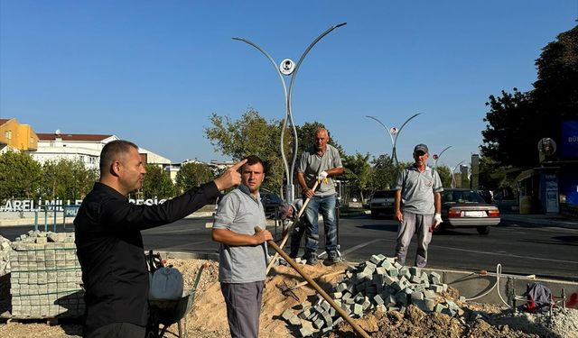 Kırklareli Belediye Başkanı Bulut, kavşak düzenleme çalışmalarını inceledi