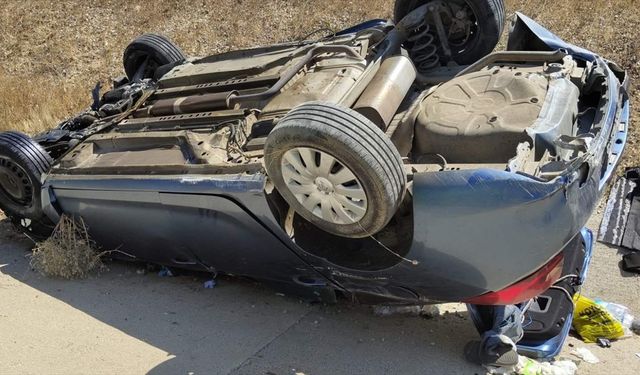 Kırklareli'nde devrilen otomobildeki 5 kişi yaralandı