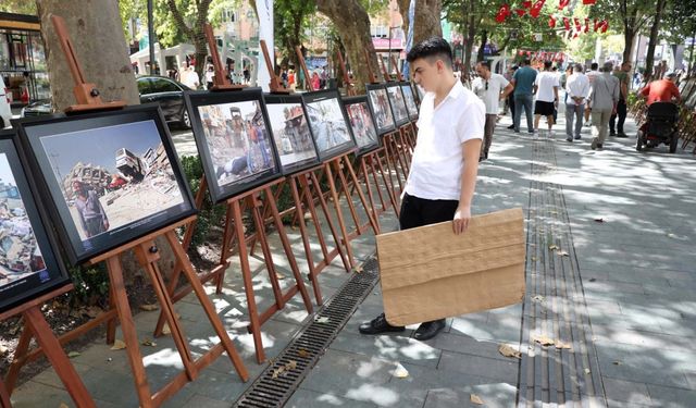 Kocaeli'de "17 Ağustos ve 6 Şubat Depremleri" fotoğraf sergisi açıldı