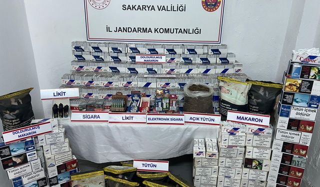 Sakarya'da 110 bin 460 makaron ele geçirilen operasyonda 1 şüpheli yakalandı