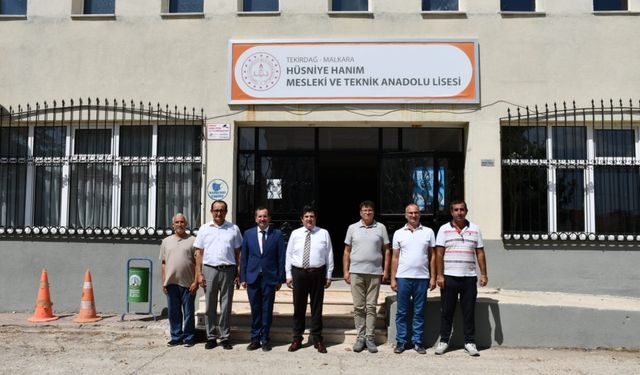 Tekirdağ Milli Eğitim Müdürü Yeniyol eğitim yatırımlarını inceledi