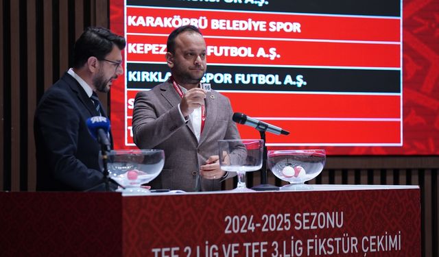 TFF 2. Lig ve TFF 3. Lig'de 2024-25 sezonunun fikstür çekimi yapıldı