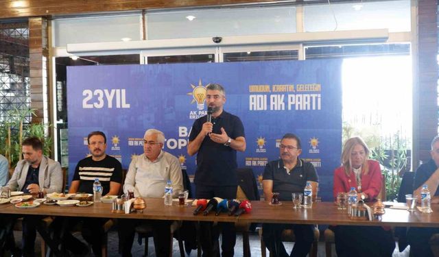 AK Parti Erzurum teşkilatı basınla buluştu