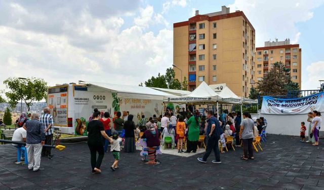 Ankara Büyükşehir’in "Çocuk etkinlik aracı" ile doya doya yaz tatili