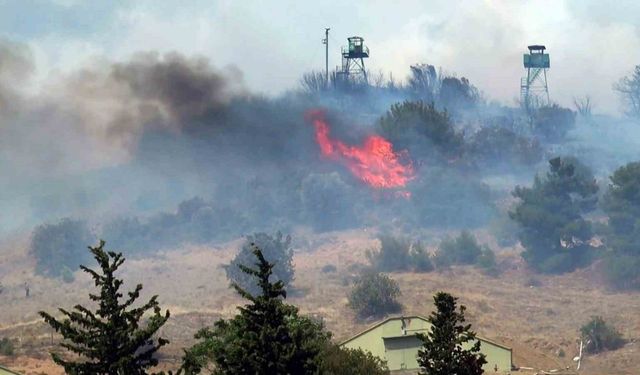 Askeri kışla içerisinde çıkan yangına 71 personel müdahale etti