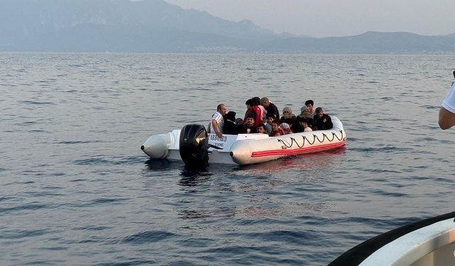 Aydın’da 24 düzensiz göçmen kurtarıldı