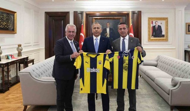 Bakan Yerlikaya, Fenerbahçe Spor Kulübü Başkanı Ali Koç’u kabul etti