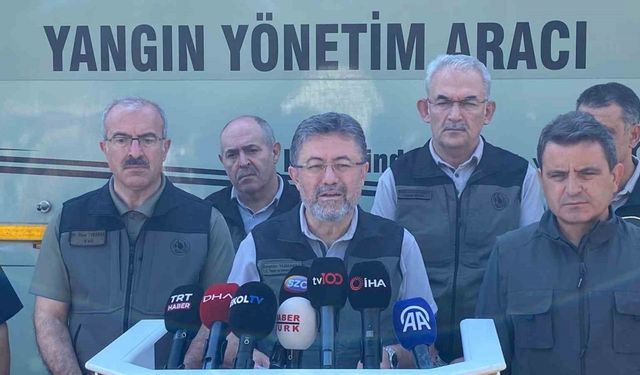 Bakan Yumaklı: "Yangın kontrol altına alındı"