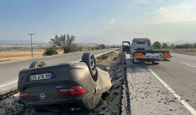 Burdur-Fethiye karayolunda otomobil takla attı: 5 yaralı