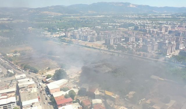 Bursa’da otluk alanda çıkan yangın kontrol altına alındı