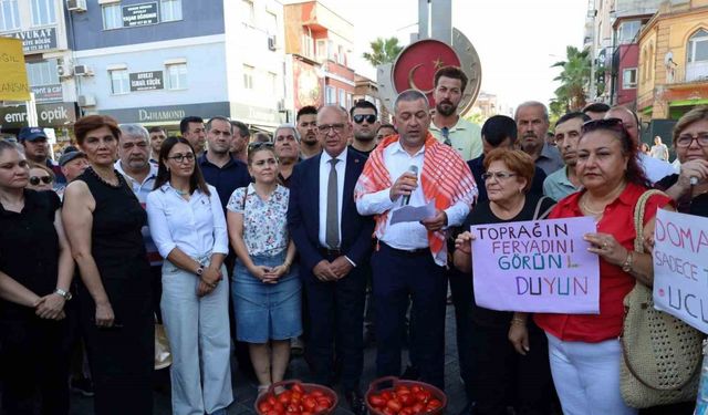 CHP’li başkan domates eylemine katılmayan çiftçiye sitem etti