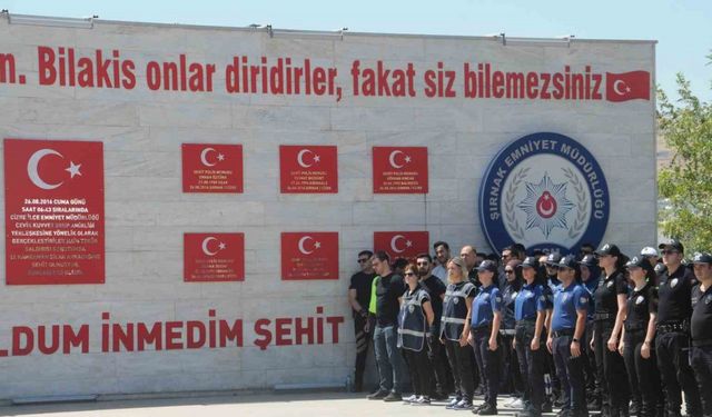 Cizre’de 8 yıl önce PKK saldırısında şehit düşen 12 polis anıldı