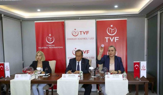 Erkekler Voleybol 1. Ligi’nde 2024-2025 voleybol sezonu fikstürü çekildi