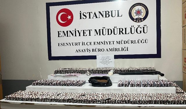 Esenyurt’ta narkotik operasyonu: 14 bin 14 adet epilepsi hapı ve uyuşturucu madde ele geçirildi