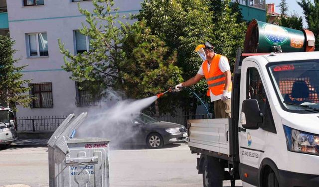 Gölbaşı’nda sineklere karşı ilaçlama çalışmaları