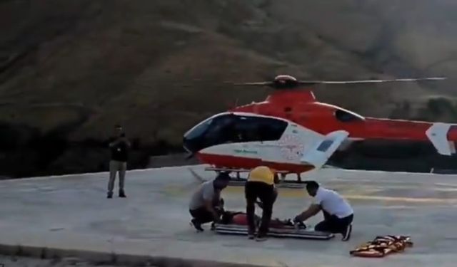 Helikopter ambulans 4 yaşındaki çocuk için havalandı