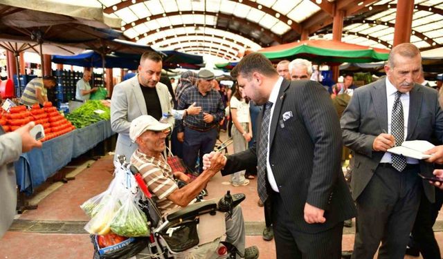 Kahramankazan Belediye Başkanı Çırpanoğlu’ndan pazar ziyareti