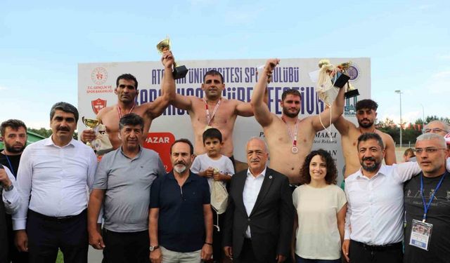 Karakucak güreş festivali, Atatürk Üniversitesi ev sahipliğinde yapıldı