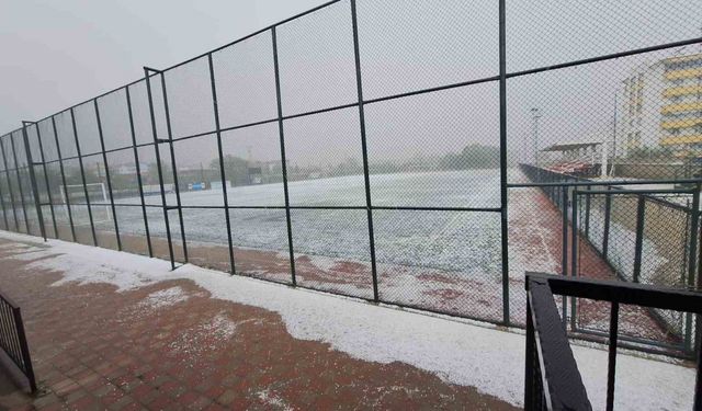 Kastamonu’da dolu yağışı etkili oldu