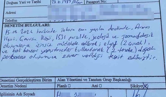 Kiğılı ’su bazlı madde kullanıldığını’ iddia etti,  tutanaklarda ‘bali’ ifadesi yer aldı