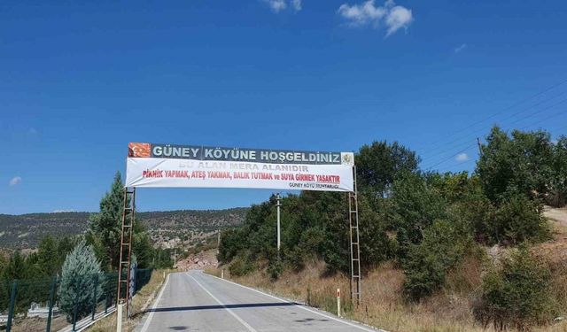 Kütahya’da Güney köyü piknikçilere kapatıldı