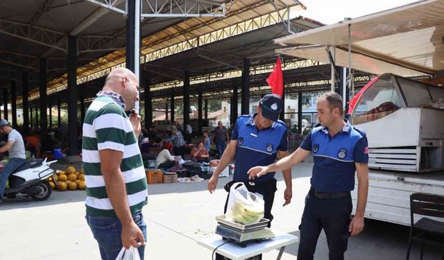 Nazilli zabıta ekiplerinden hassas denetim