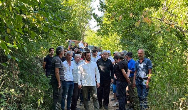 (Özel) Uludağ’ın eteğinde suyun kaynağında susuz kalan köylüler, eylem yaptı boruları kesti