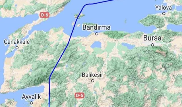 Pist başından rahatsızlanan hasta için döndü