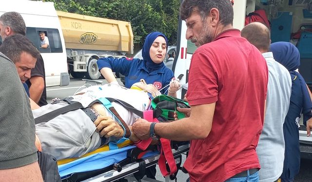 Rize’de trafik kazası: 1’i ağır 2 yaralı