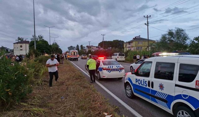 Samsun’da otomobil bisikletliye çarptı: 1 ölü