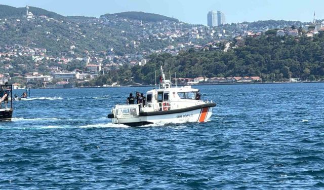 Sarıyer’de batan teknede kaybolan kişiyi arama çalışmaları devam ediyor