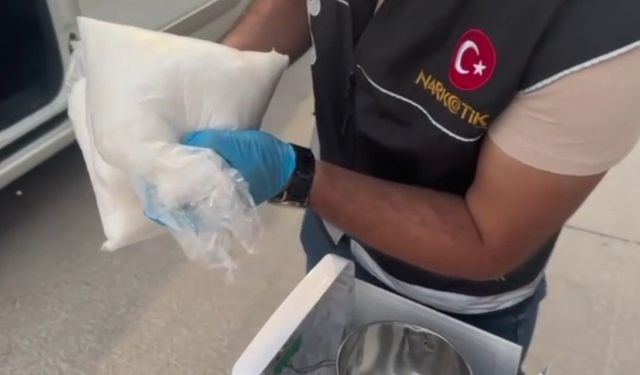 Su sebilinden 4 kilo 574 gram metamfetamin çıktı