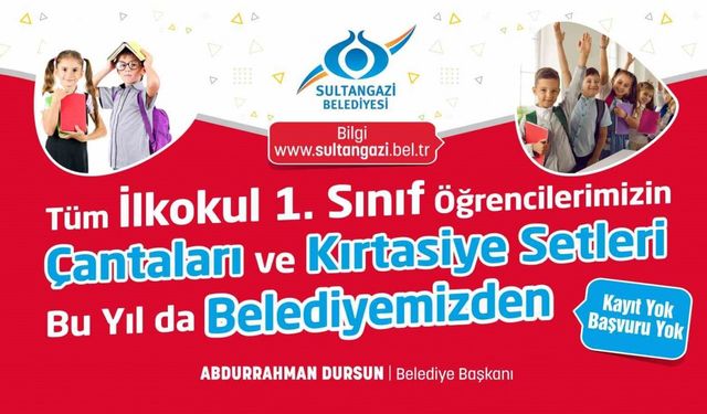 Sultangazi Belediyesi’nden eğitime destek: Binlerce öğrenciye çanta ve kırtasiye seti dağıtılacak