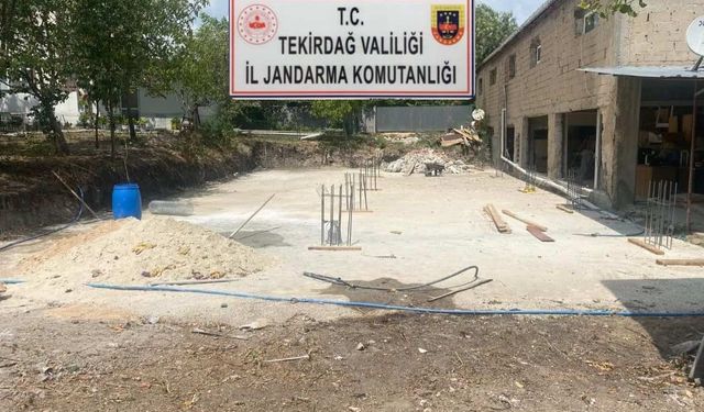 Tekirdağ’da kaçak kazı operasyonları