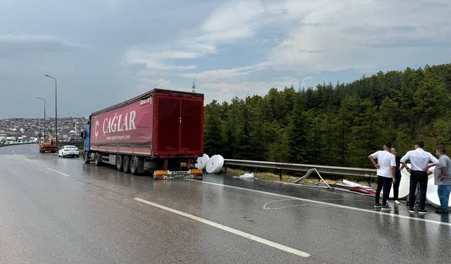 Anadolu Otoyolu'nda zincirleme kaza nedeniyle yol ulaşıma kapandı