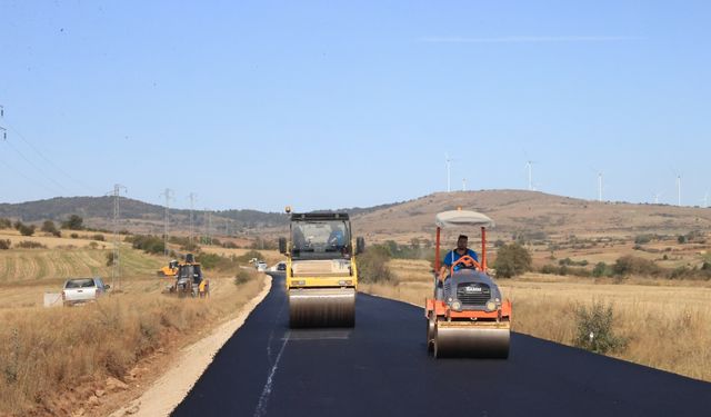 Edirne Valisi Sezer, yol yapım çalışmalarını inceledi: