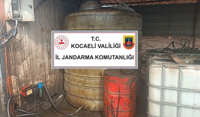 Kocaeli'de 25 bin litre kaçak akaryakıt ele geçirildi