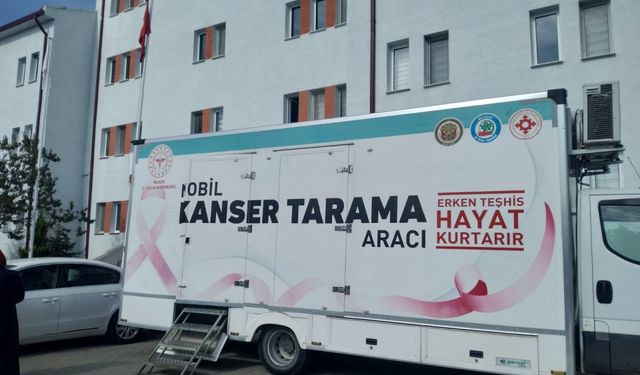 Pazaryeri İlçesinde KETEM Aracıyla Kanser Taraması Yapılıyor