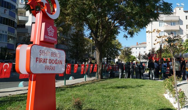 Tekirdağ'da şehit bekçi Fırat Doğan'ın ismi parkta yaşatılacak