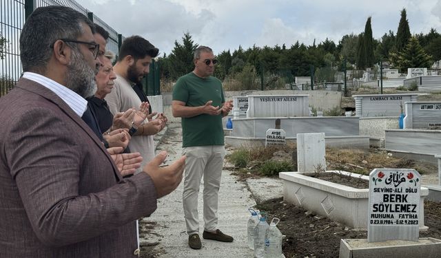 TRT Haber kameramanı Berk Söylemez vefatının birinci yılında kabri başında anıldı