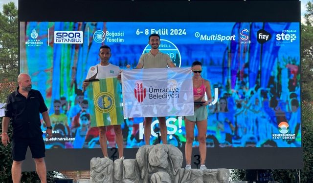 Ümraniye Belediyesinin sporcusu trail yarışında şampiyon oldu