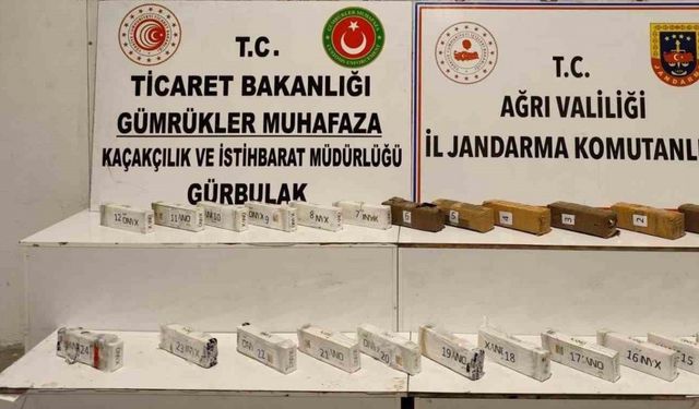 Ağrı’da 12 kilo 616 gram esrar ele geçirildi